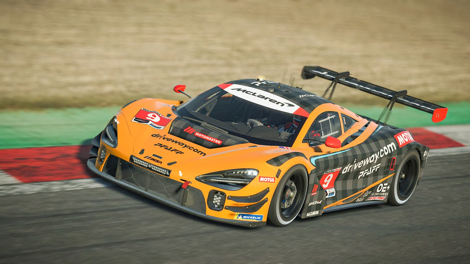 McLaren 720S GT3 Simuliatorių Iššūkis